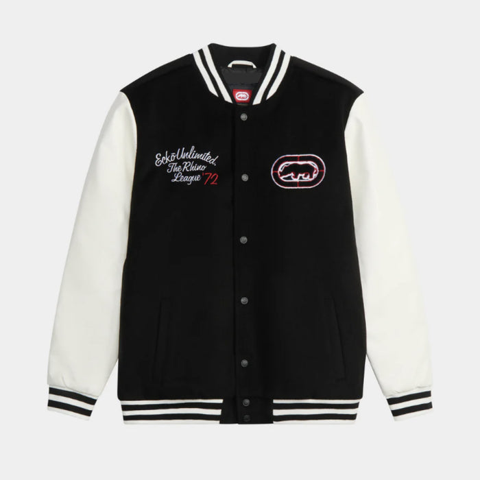 Ecko Unltd Rhino League Baseball Jacket - Black/White