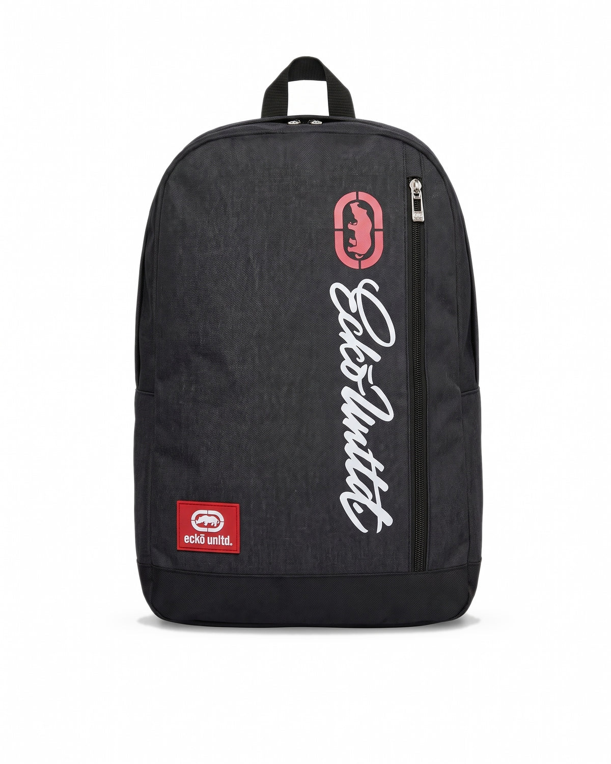 Ecko Unltd Featuring White Script With Ecko logo Backpack - Charcoal grey