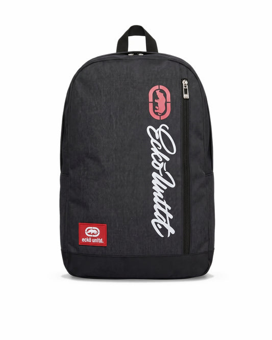 Ecko Unltd Featuring White Script With Ecko logo Backpack - Charcoal grey