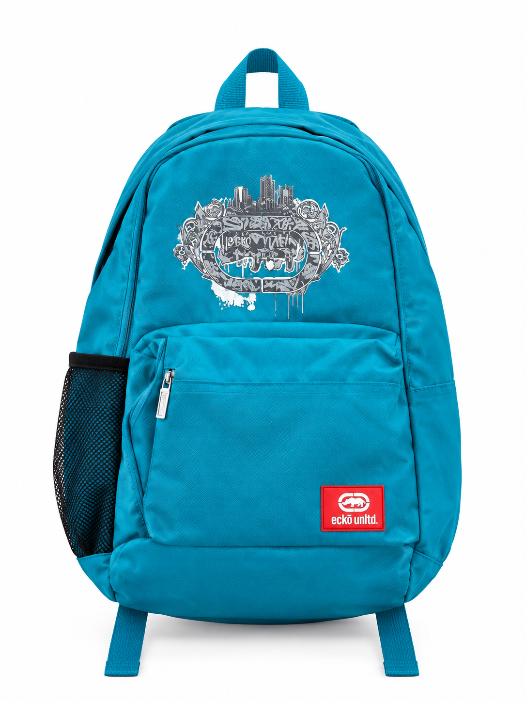 Ecko Unltd Graphic Logo City Skyline Backpack - Teal