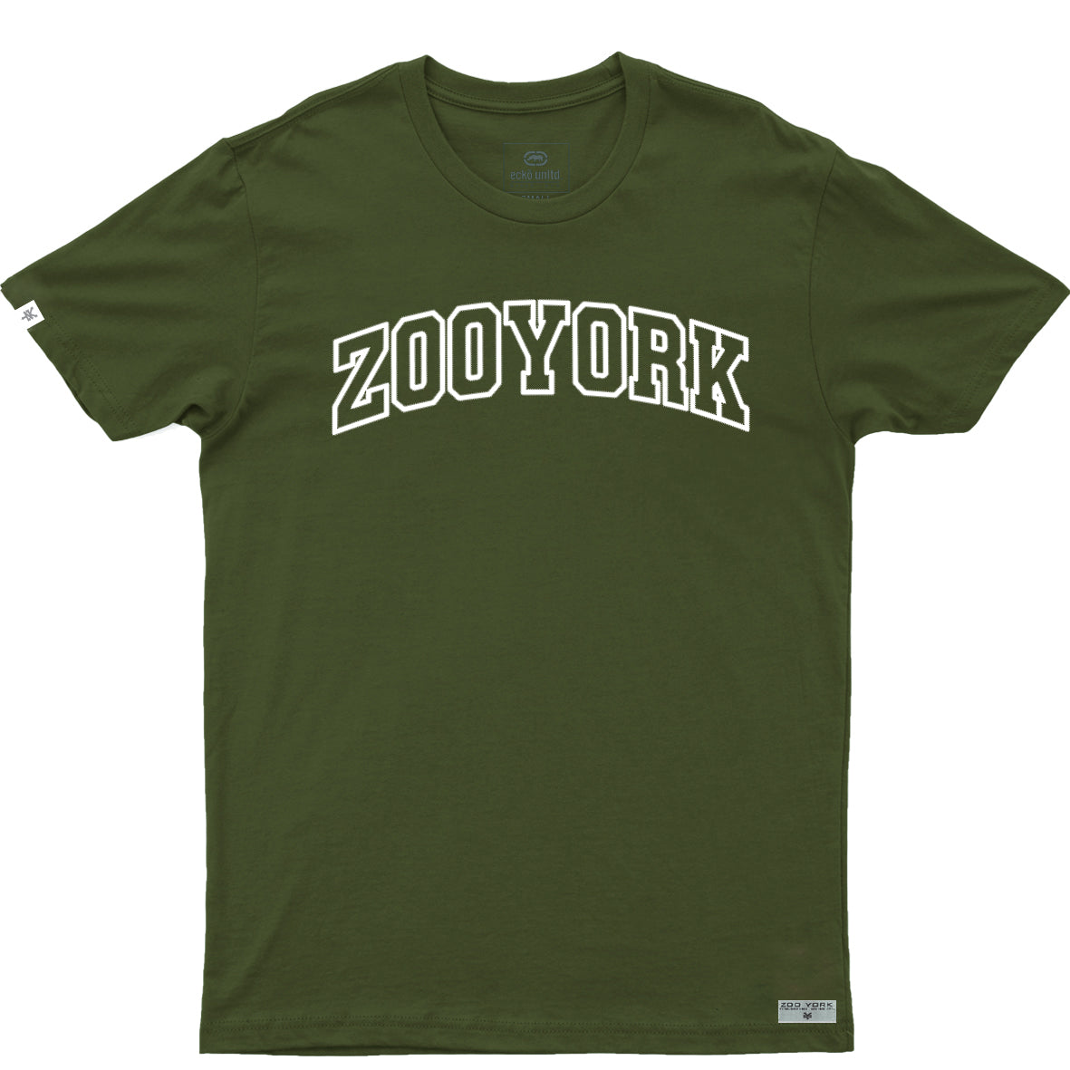 Zoo York Collegiate Boys Logo Tee - Olive