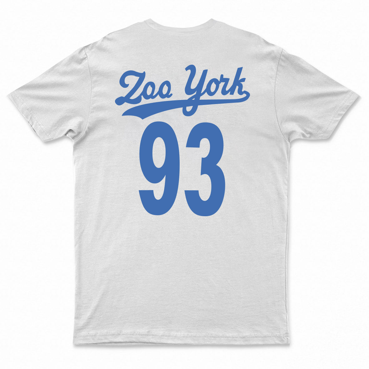 Zoo York In Blue Font Style In Cursive Logo Tee - White