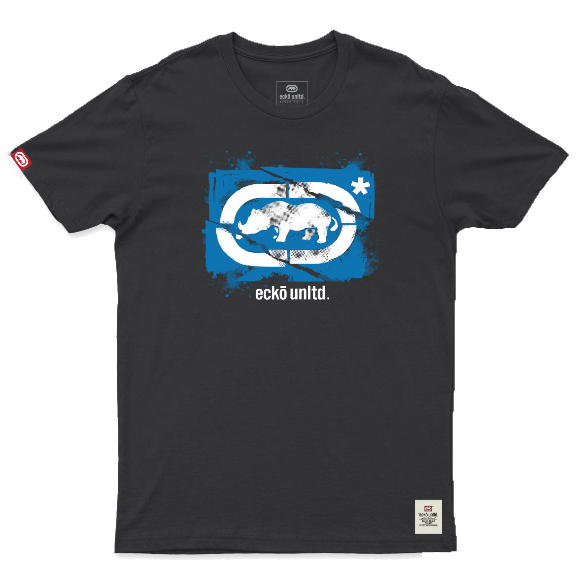 Ecko Unltd Vintage Rhino Badge Boys Tee - Black