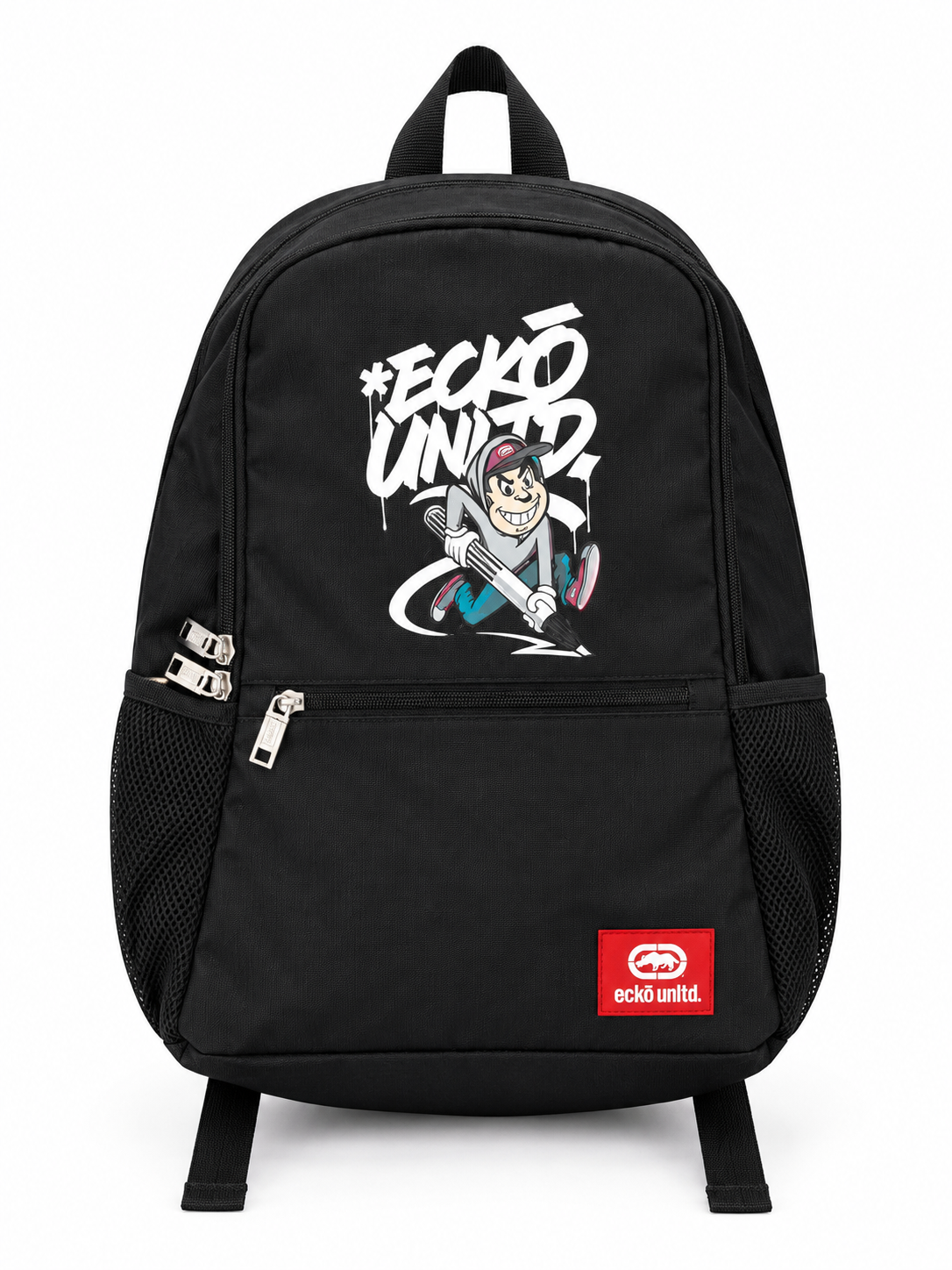 Ecko Unltd graffiti Tag Backpack - Black