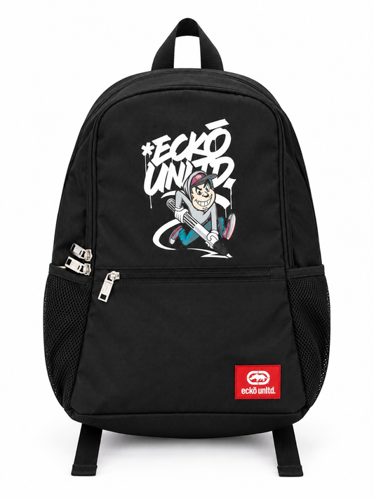 Ecko Unltd graffiti Tag Backpack - Black
