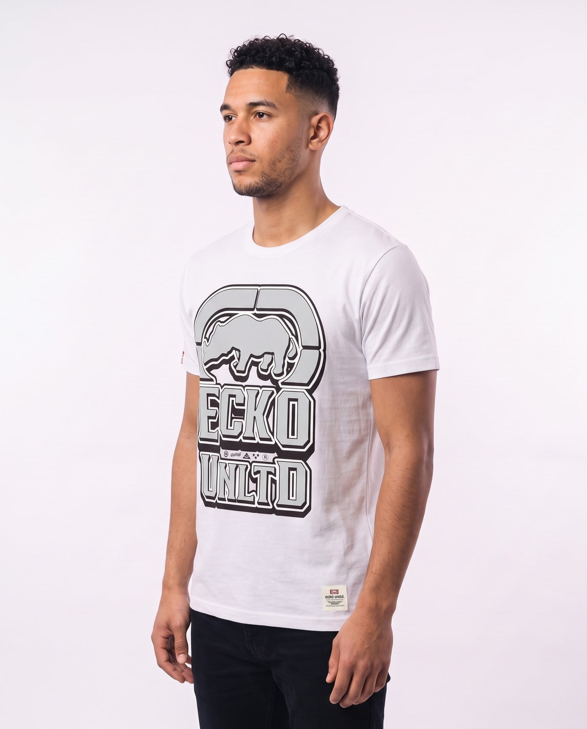 Ecko Unltd Rhino Logo Tee - White