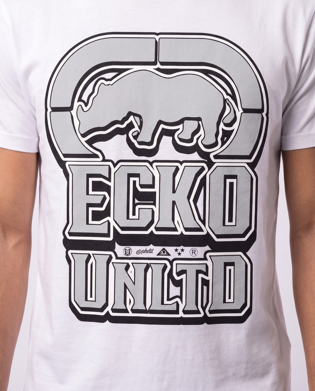 Ecko Unltd Rhino Logo Tee - White
