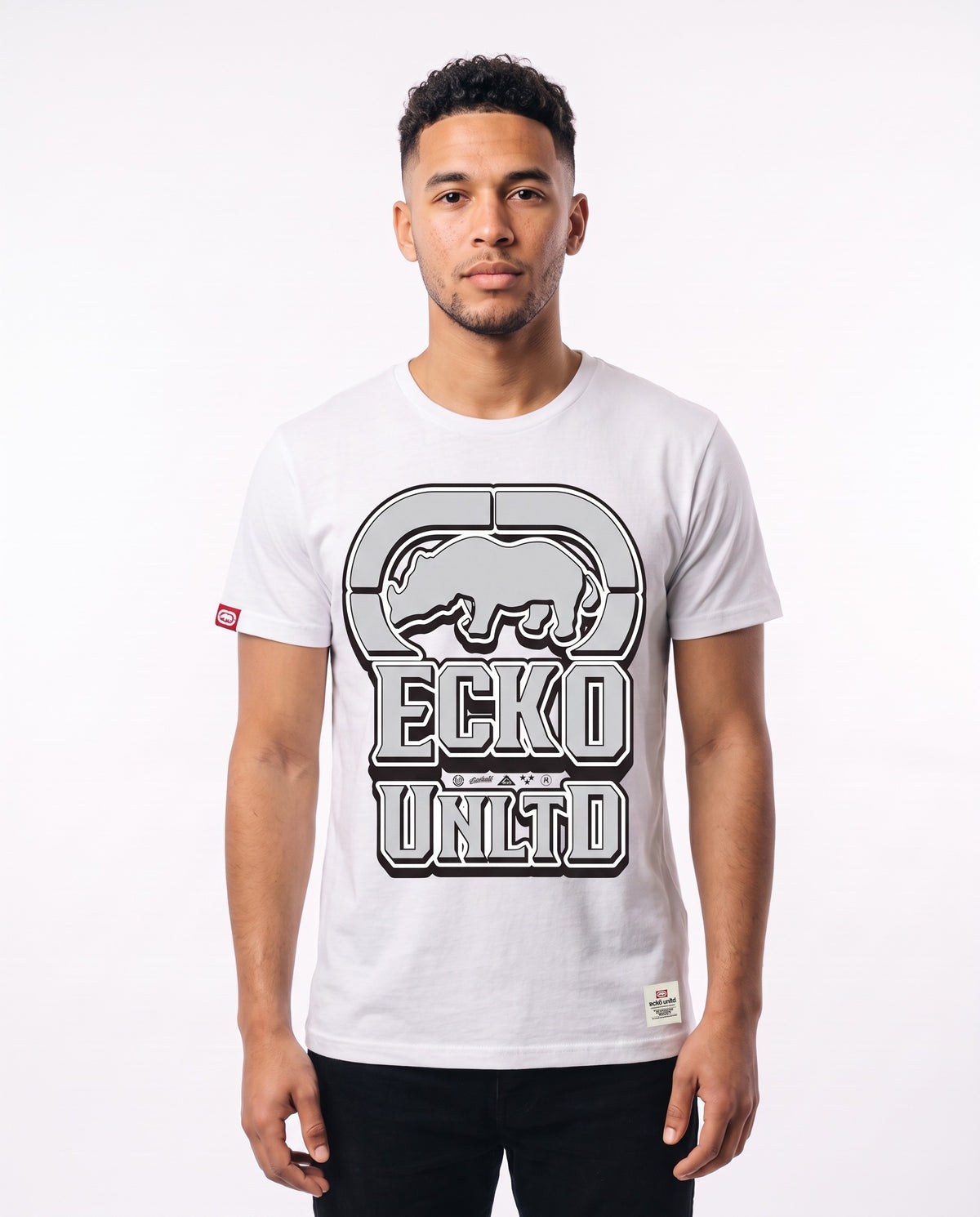 Ecko Unltd Rhino Logo Tee - White