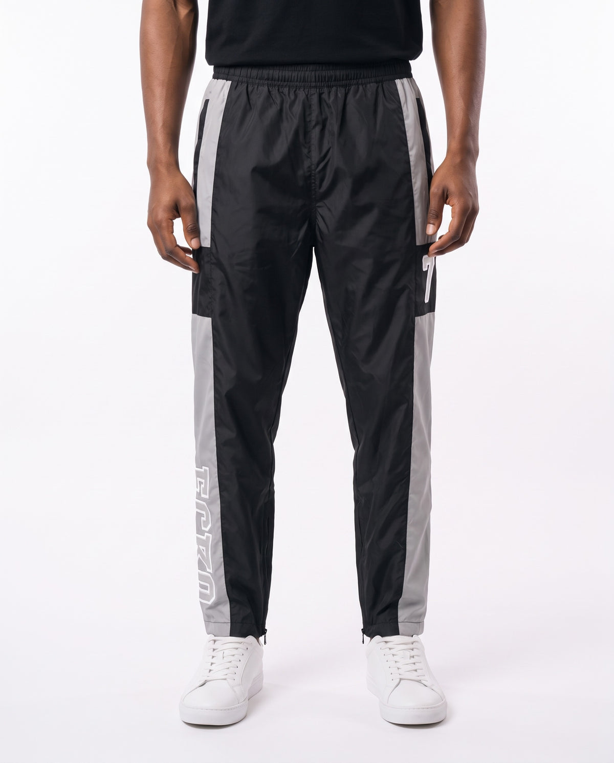 Ecko Unltd Colour Block Track Pants - Black/Grey