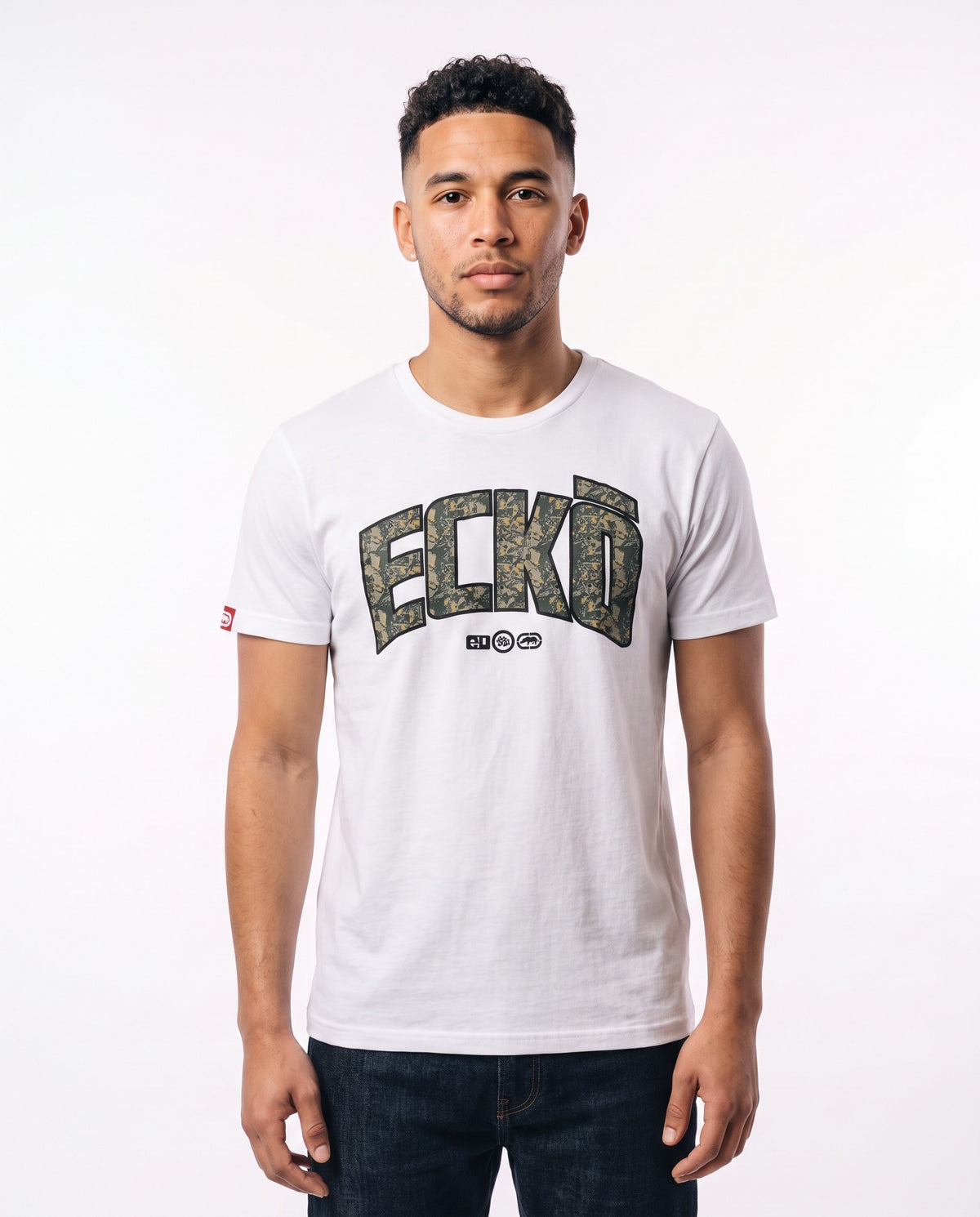 Ecko Unltd Camo Logo Tee - White