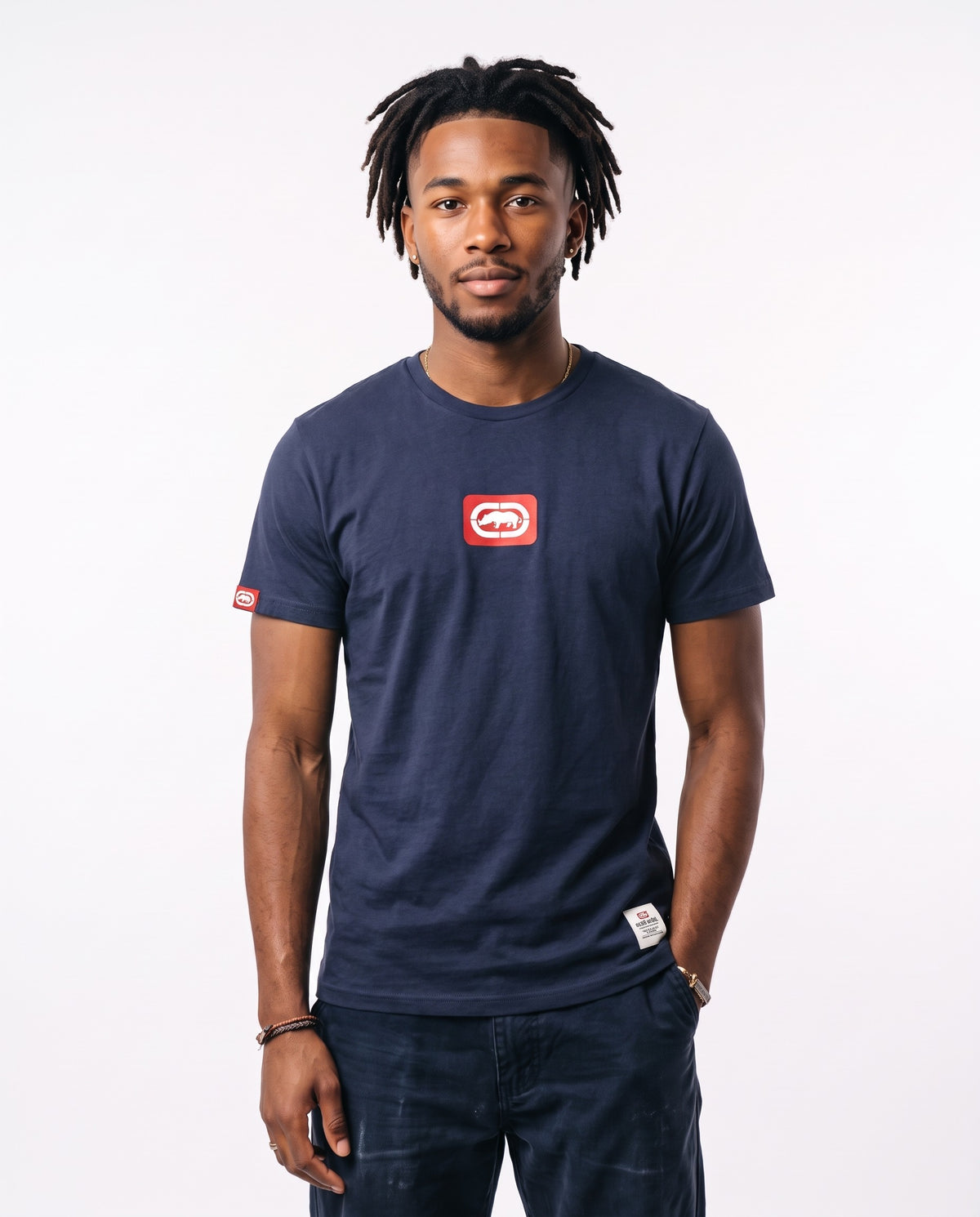 Ecko Unltd Chest Logo Tee - Navy