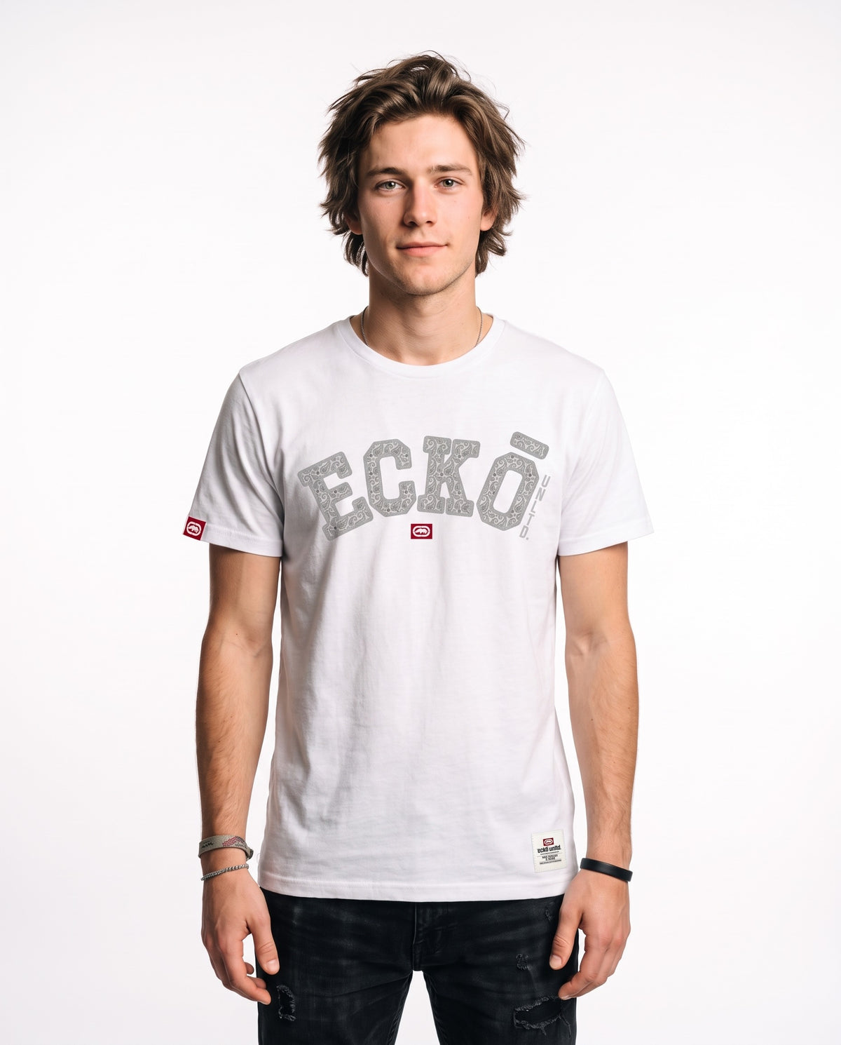 Ecko Unltd Collegiate Logo Tee - White