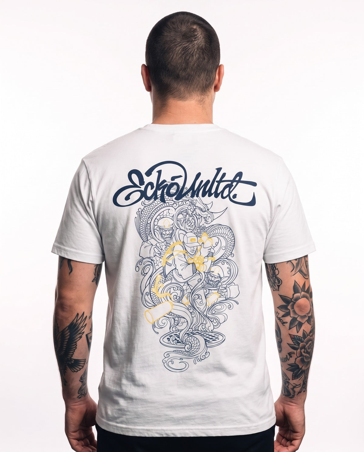 Ecko Unltd Graphic Art Logo Tee - White