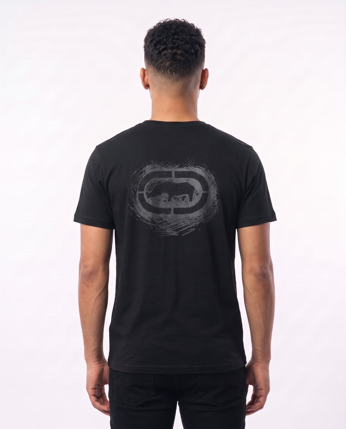 Ecko Unltd Skull Graffiti Tee - Black