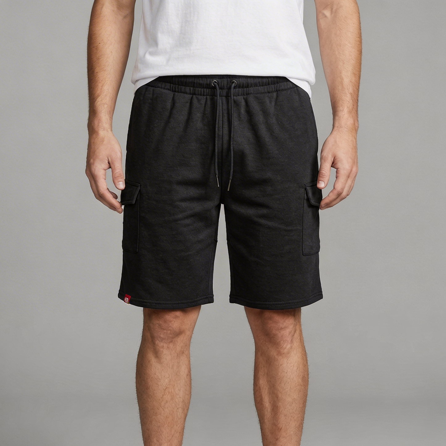 Mens fleece cargo short
