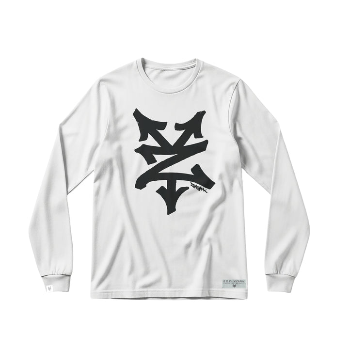 Zoo York Icon Long Sleeve Tee - White