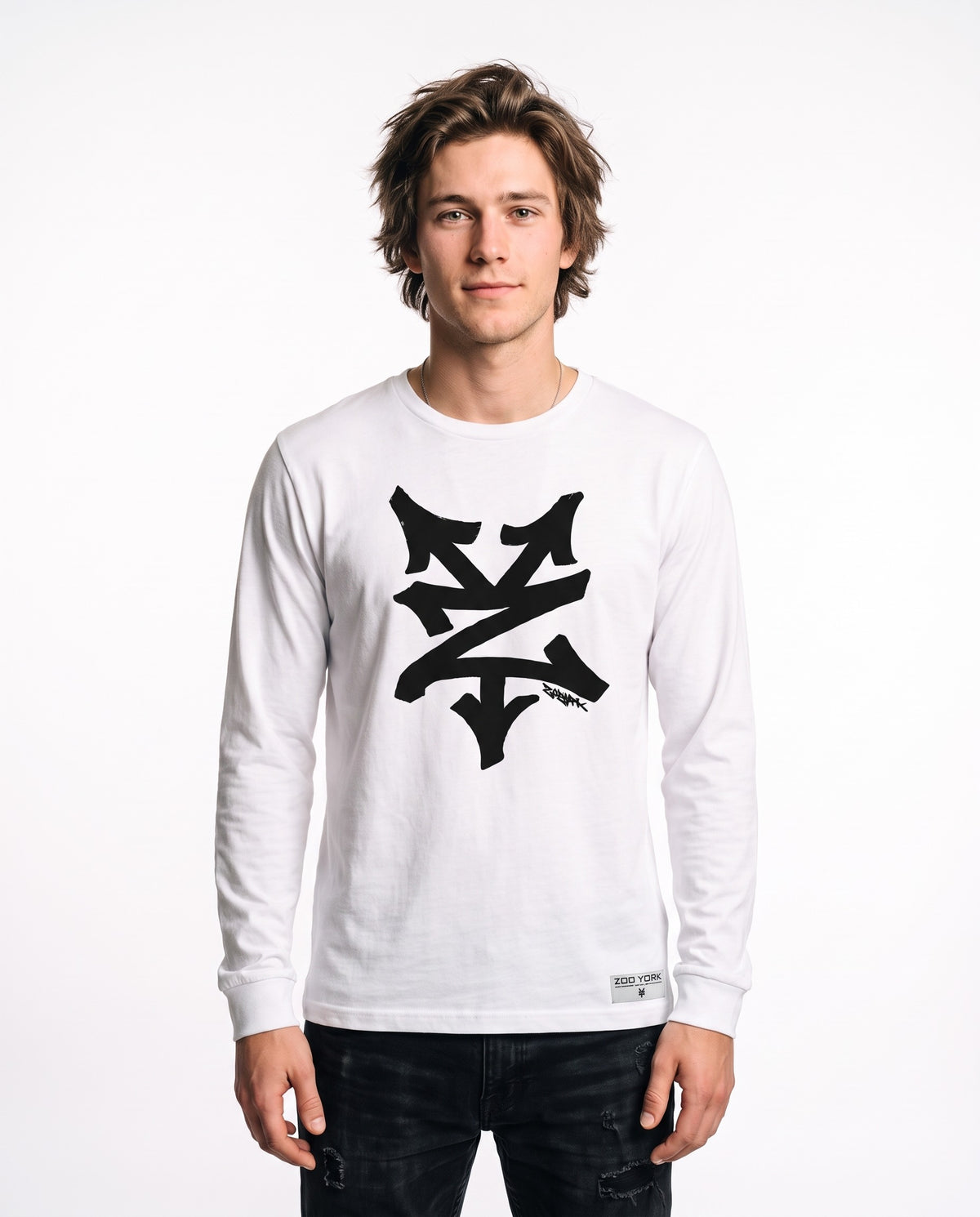 Zoo York Icon Long Sleeve Tee - White